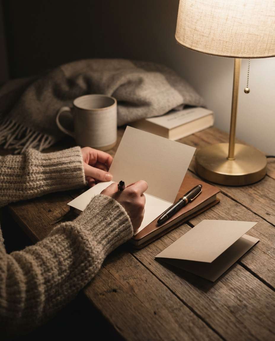 writing comfort note photo