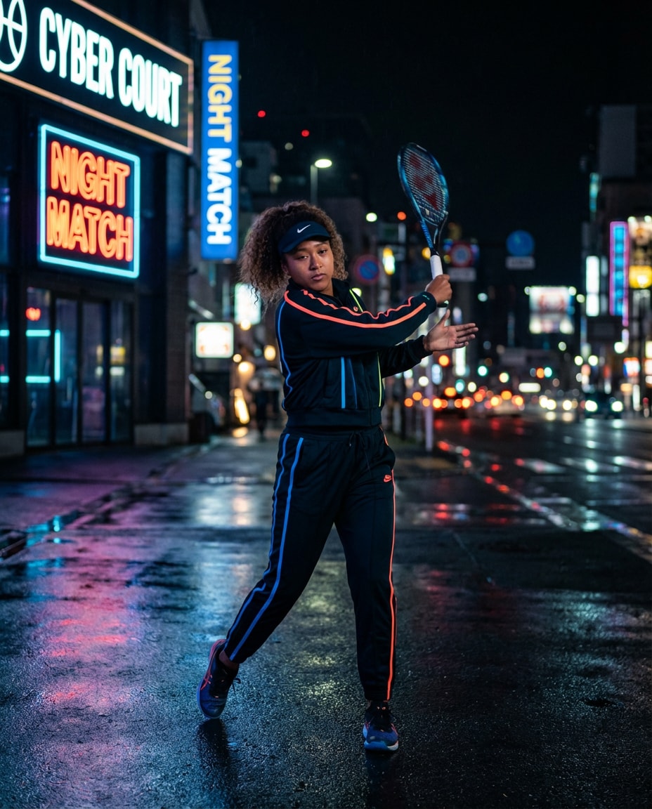 neon night practice photo