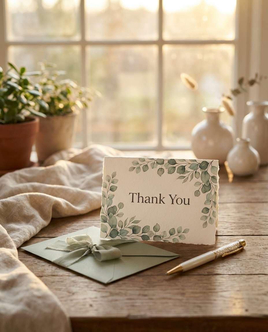 wedding eucalyptus note photo