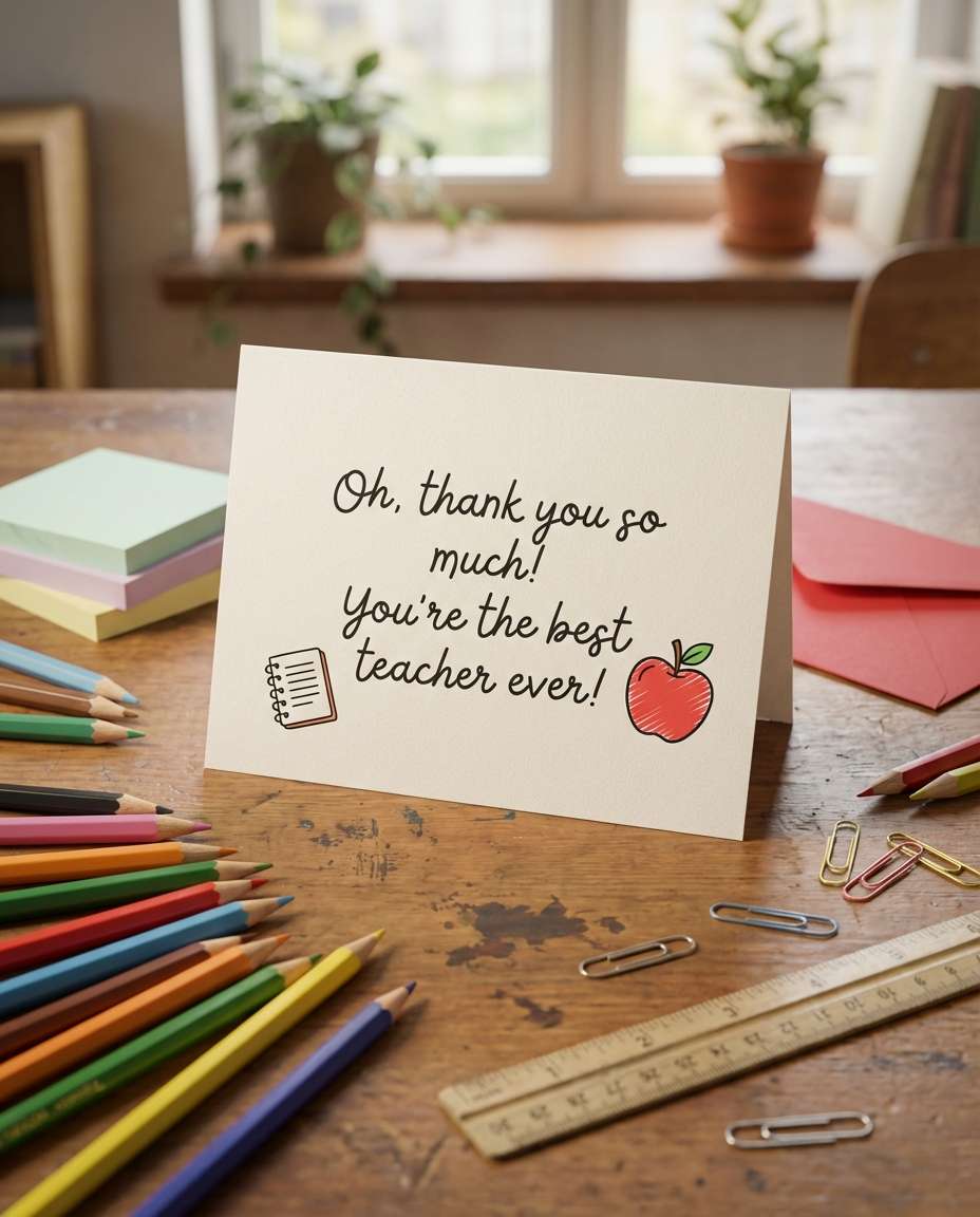 teacher desk flat lay photo