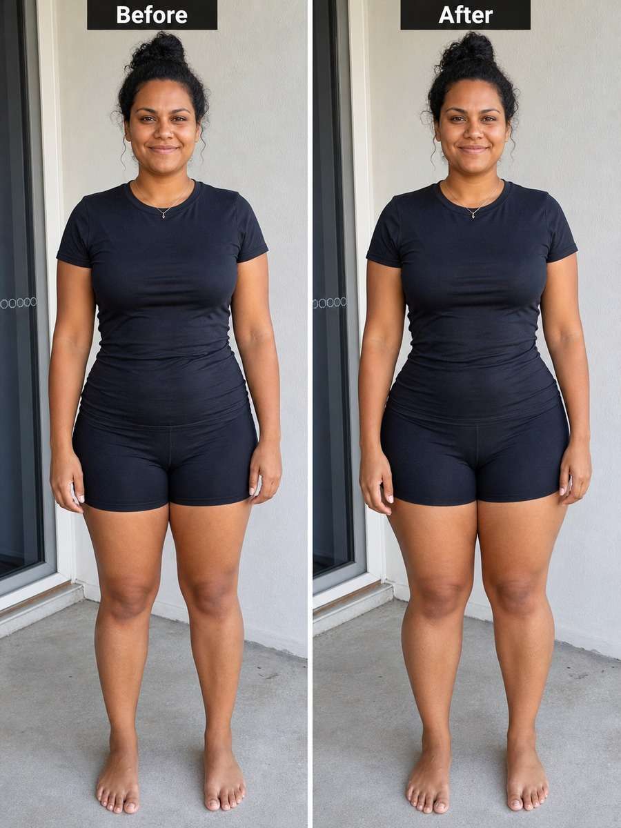 Balanced Hourglass Thigh Edit photo