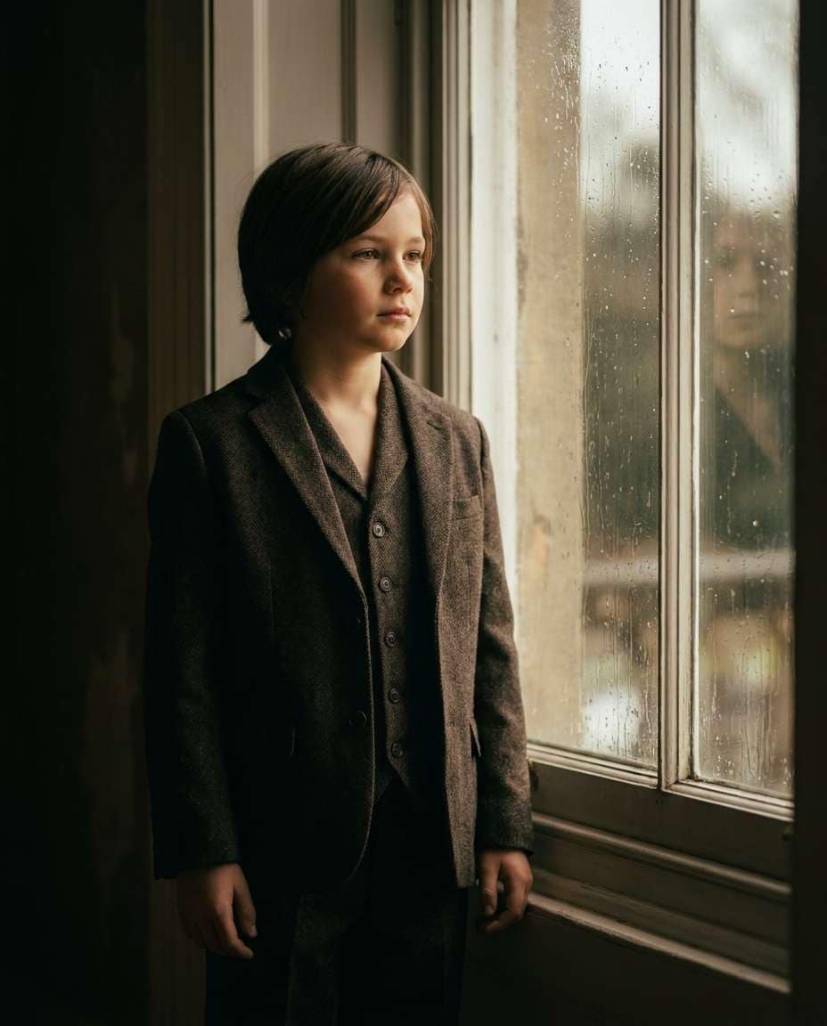 rainy window light photo