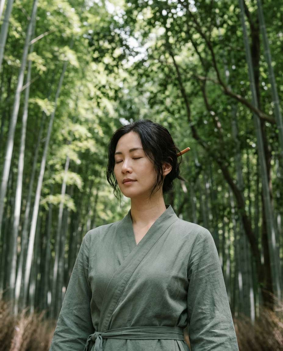 kyoto bamboo serenity photo