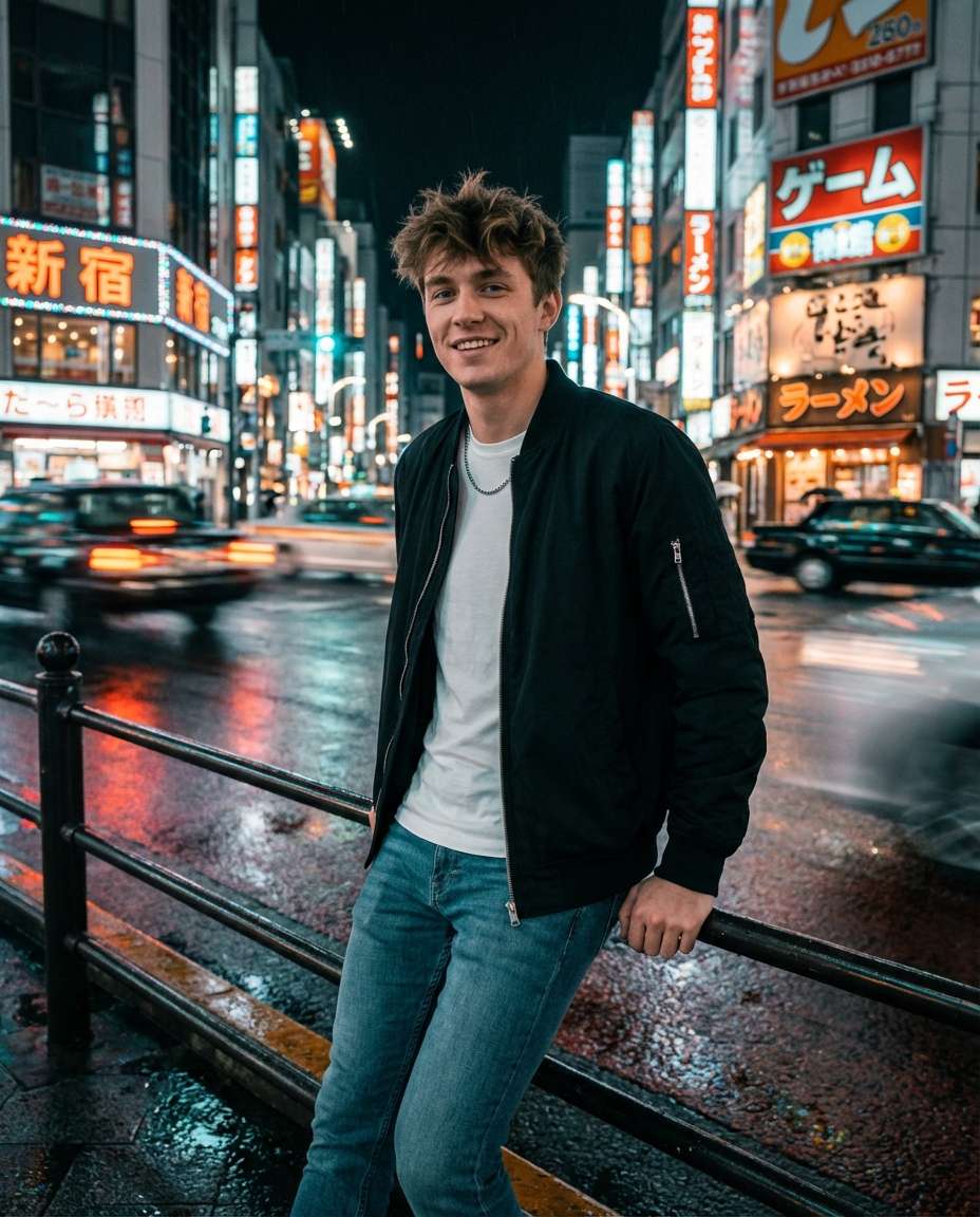 tokyo neon night photo