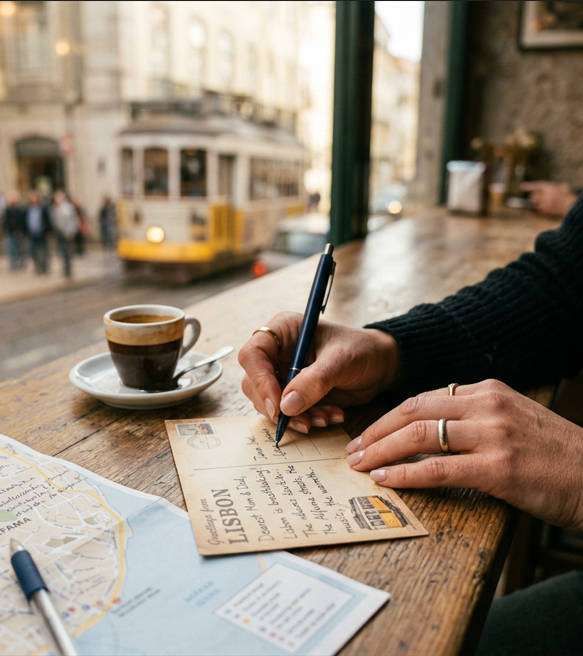 postcard hand detail photo