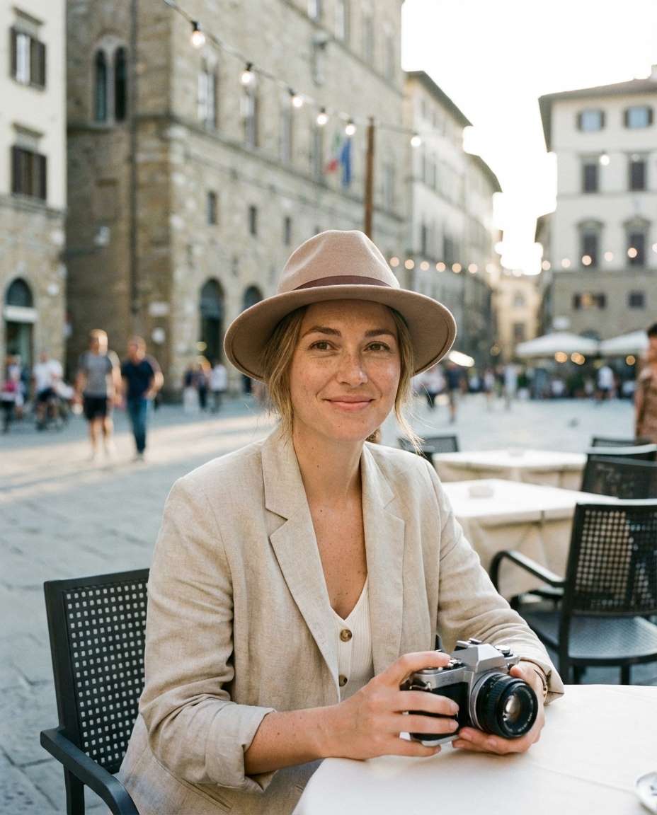golden hour portrait photo