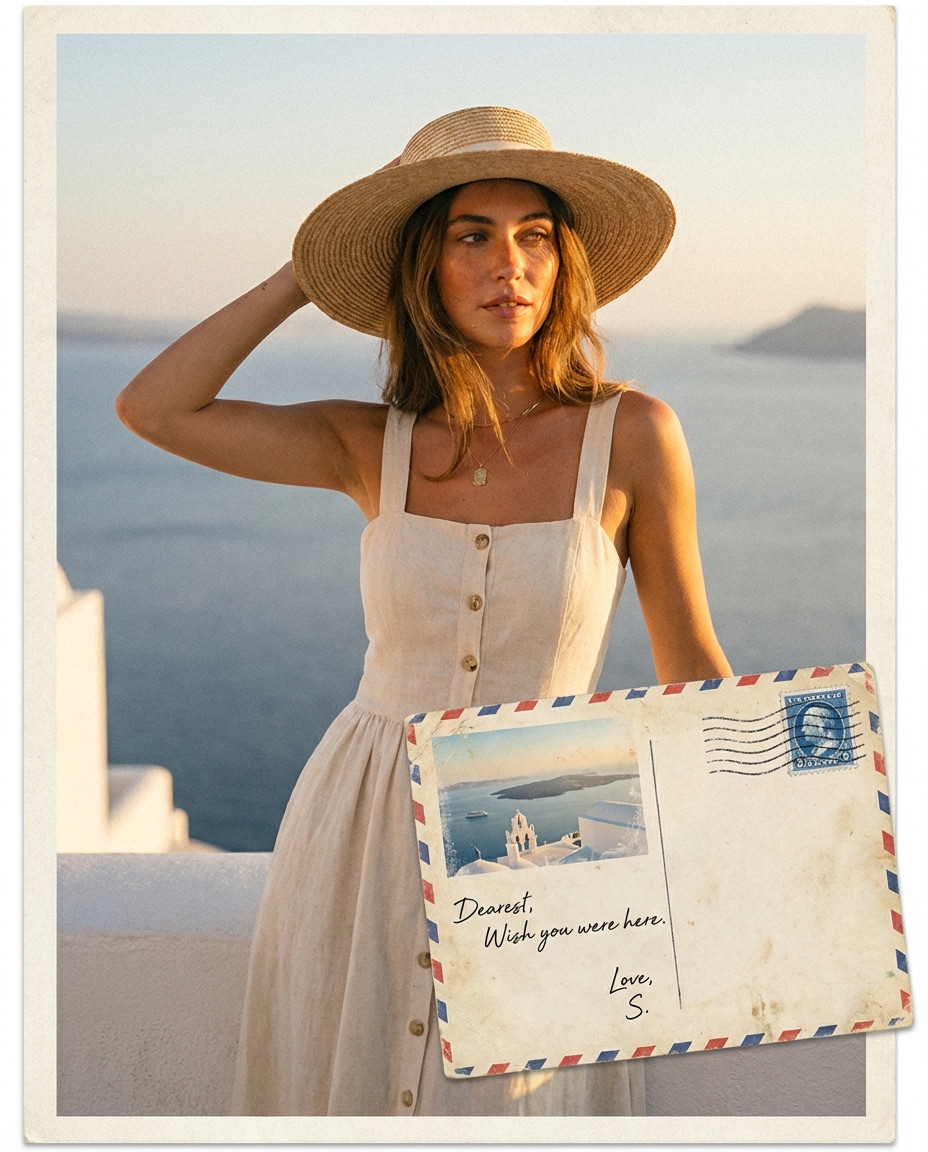 santorini airmail glow photo