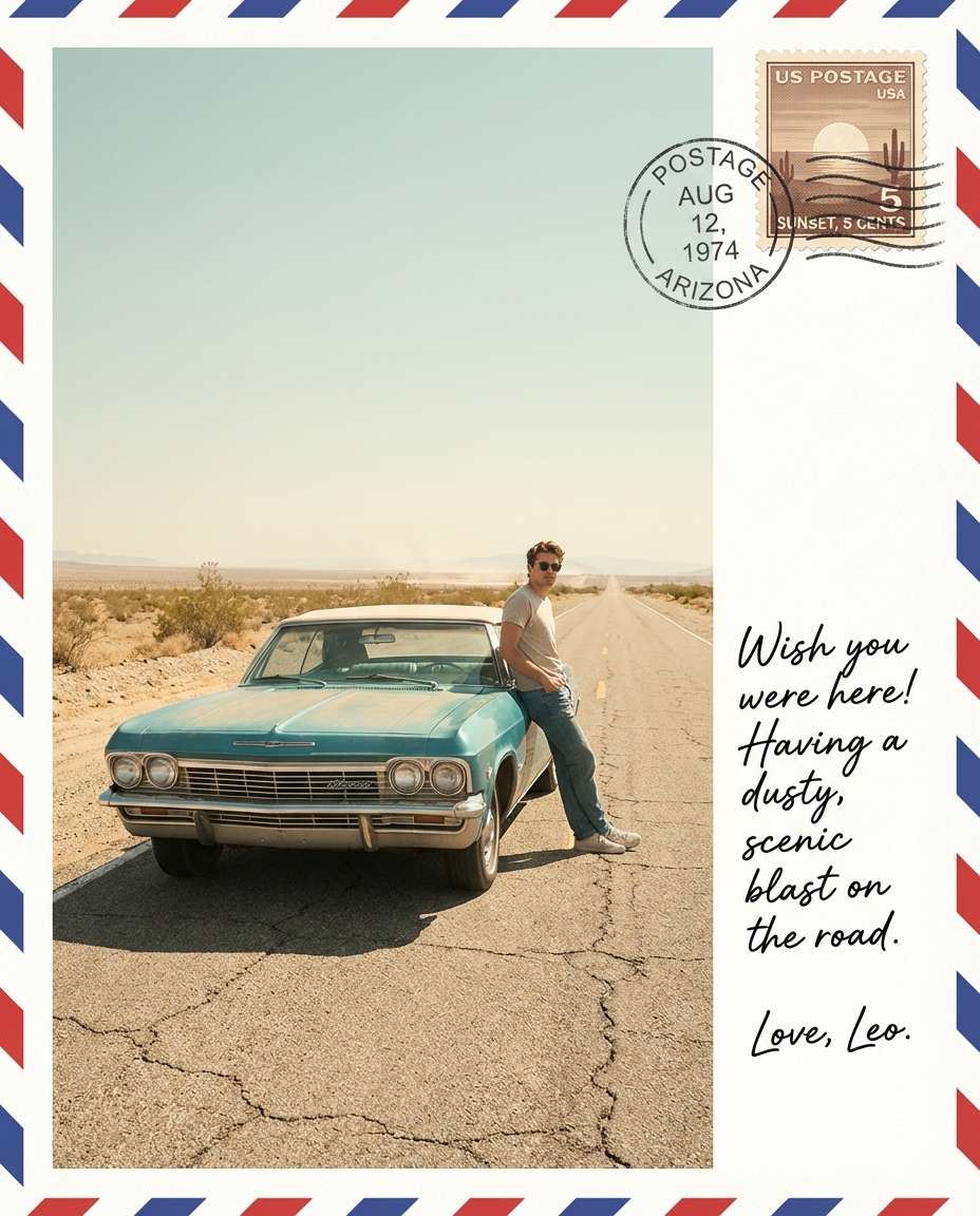 desert road trip photo