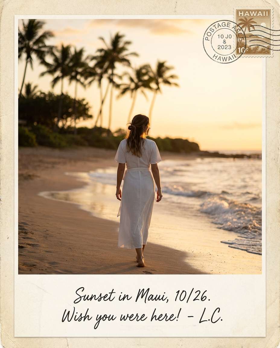 hawaii beach sunset photo