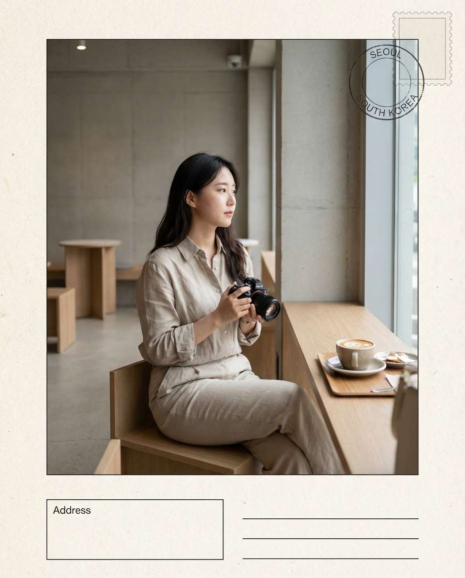 seoul cafe aesthetic photo