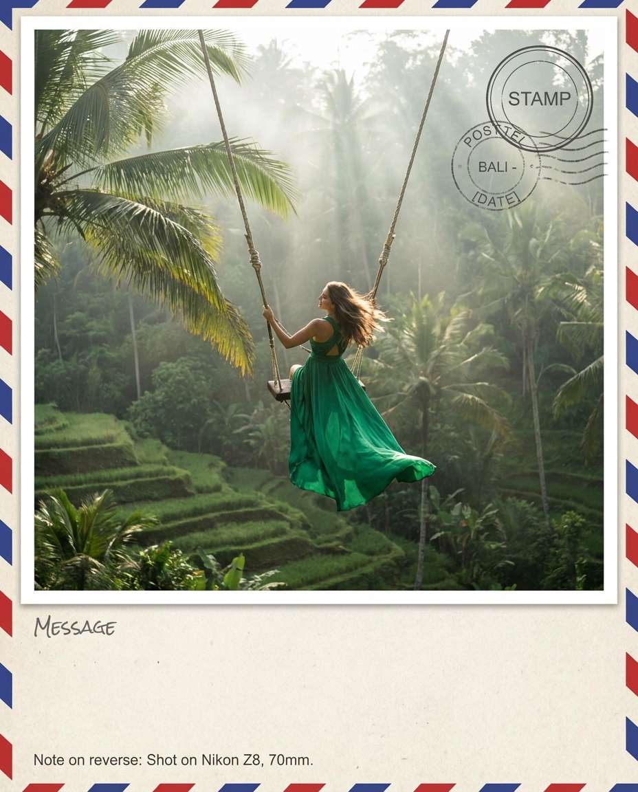 bali jungle swing photo