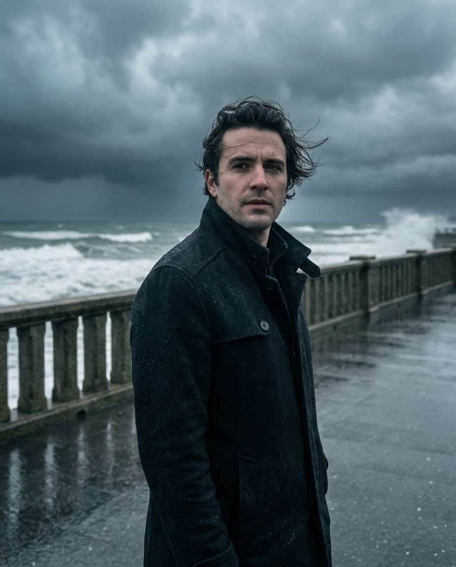 stormy seaside photo