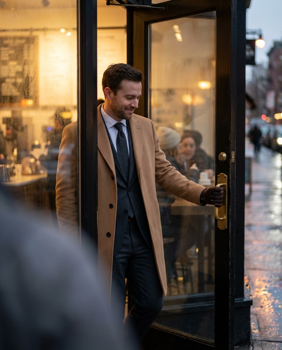 coffee shop entrance photo