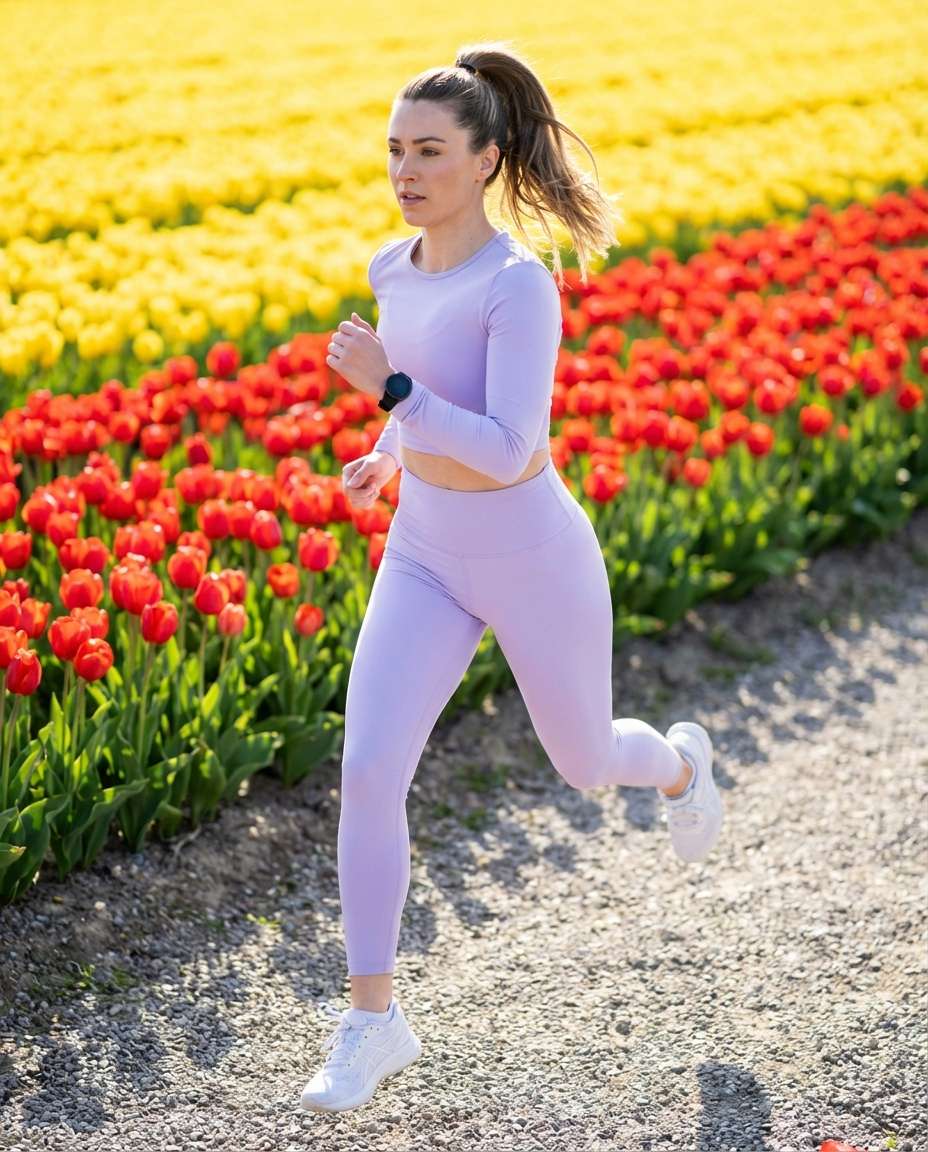 athleisure spring run photo