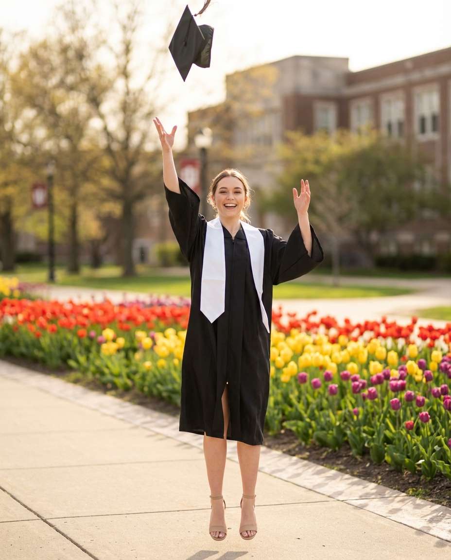 senior graduation spring photo