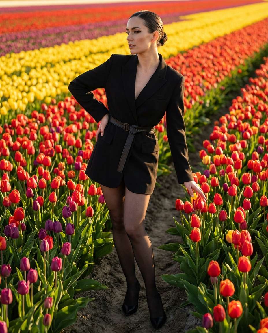 editorial fashion rows photo