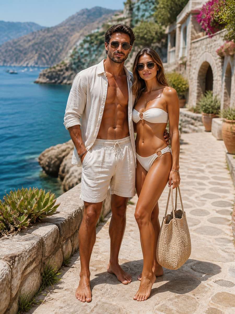 Mediterranean Coast Couple photo