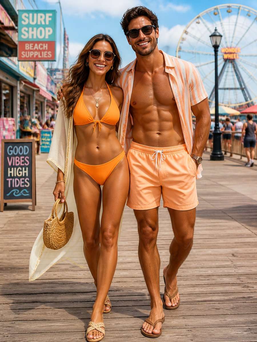 Colorful Summer Boardwalk photo