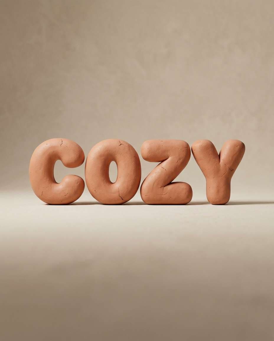 clay word sculpture photo