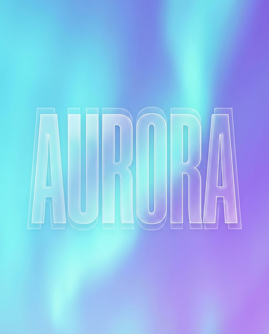 glassmorphism title photo