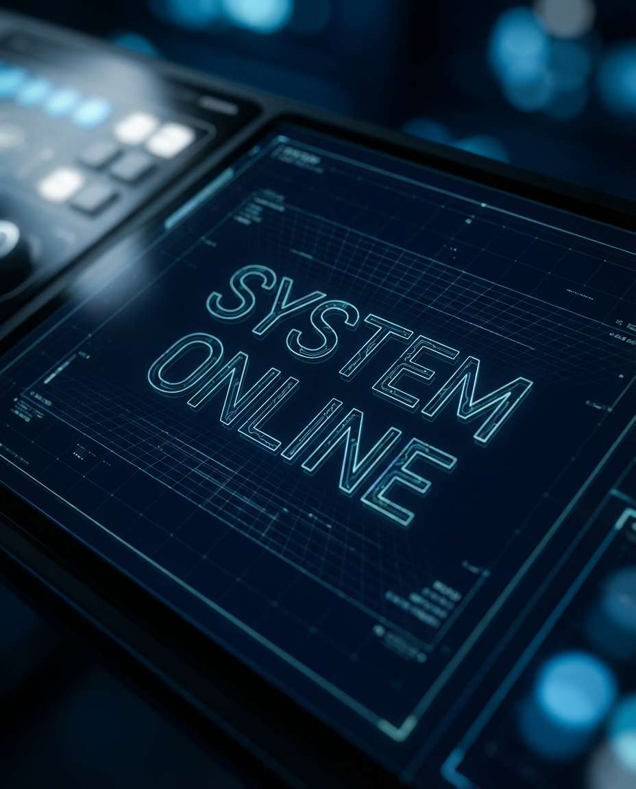 futuristic hud type photo