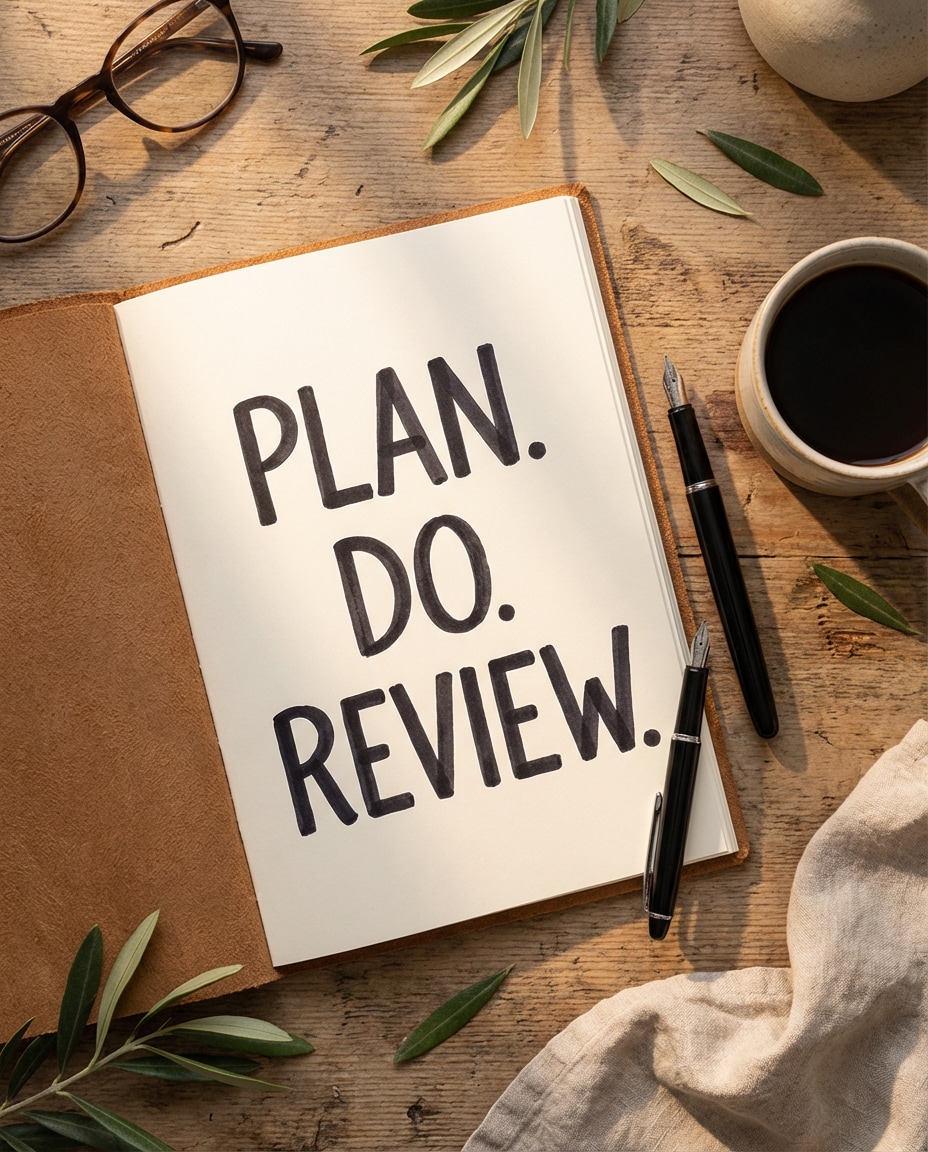 notebook flat lay photo