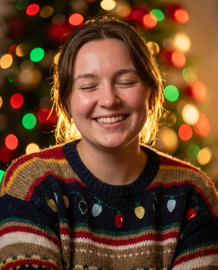 holiday lights bokeh photo