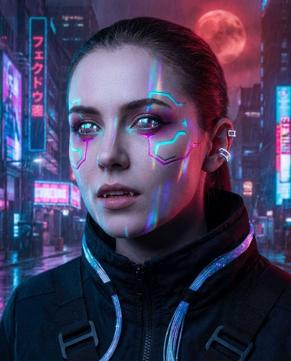 cyberpunk bloodmoon photo