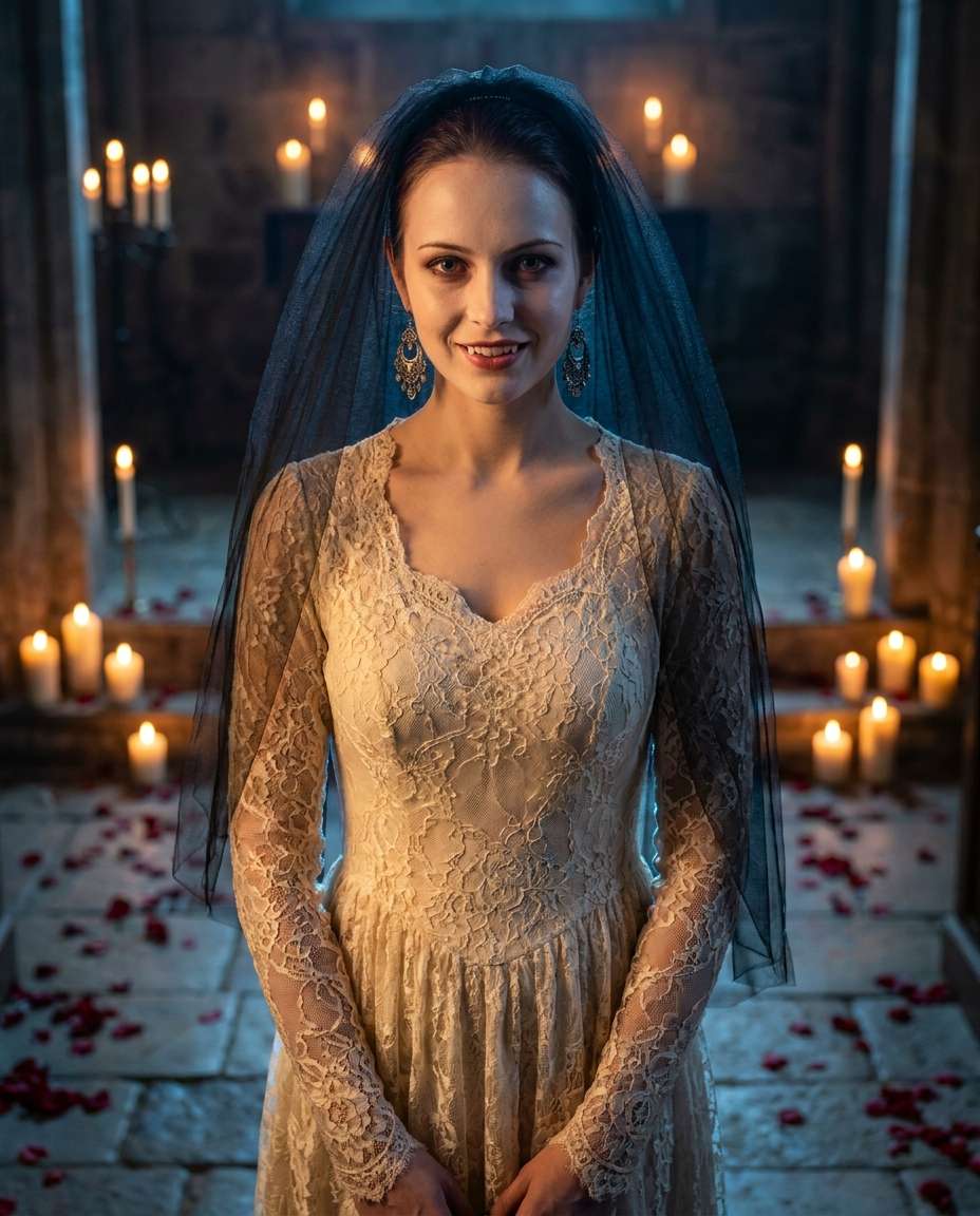 gothic bridal photo