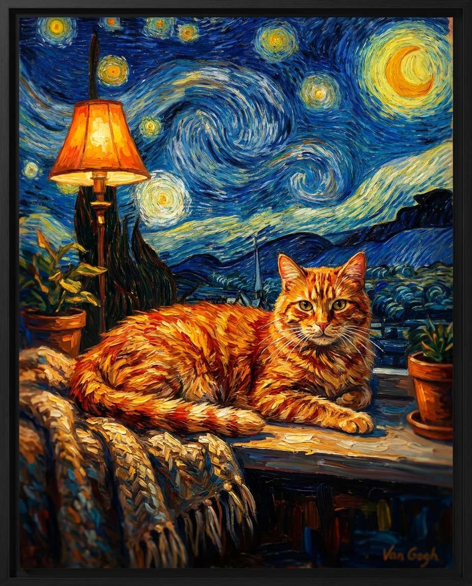 cat on windowsill photo