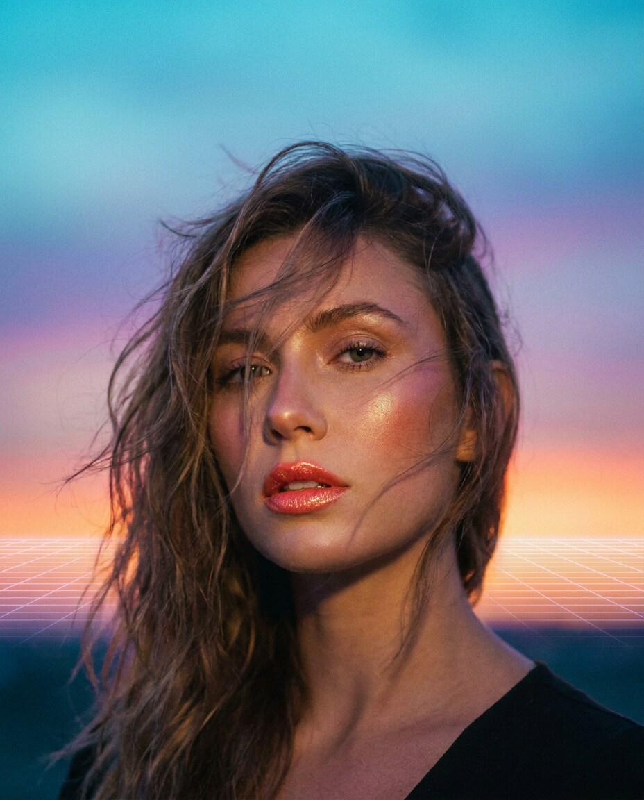 gradient sunset closeup photo