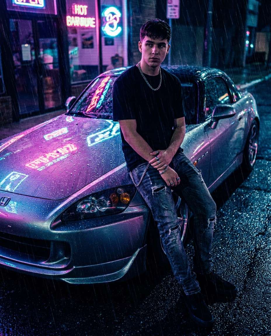 chrome sports car photo