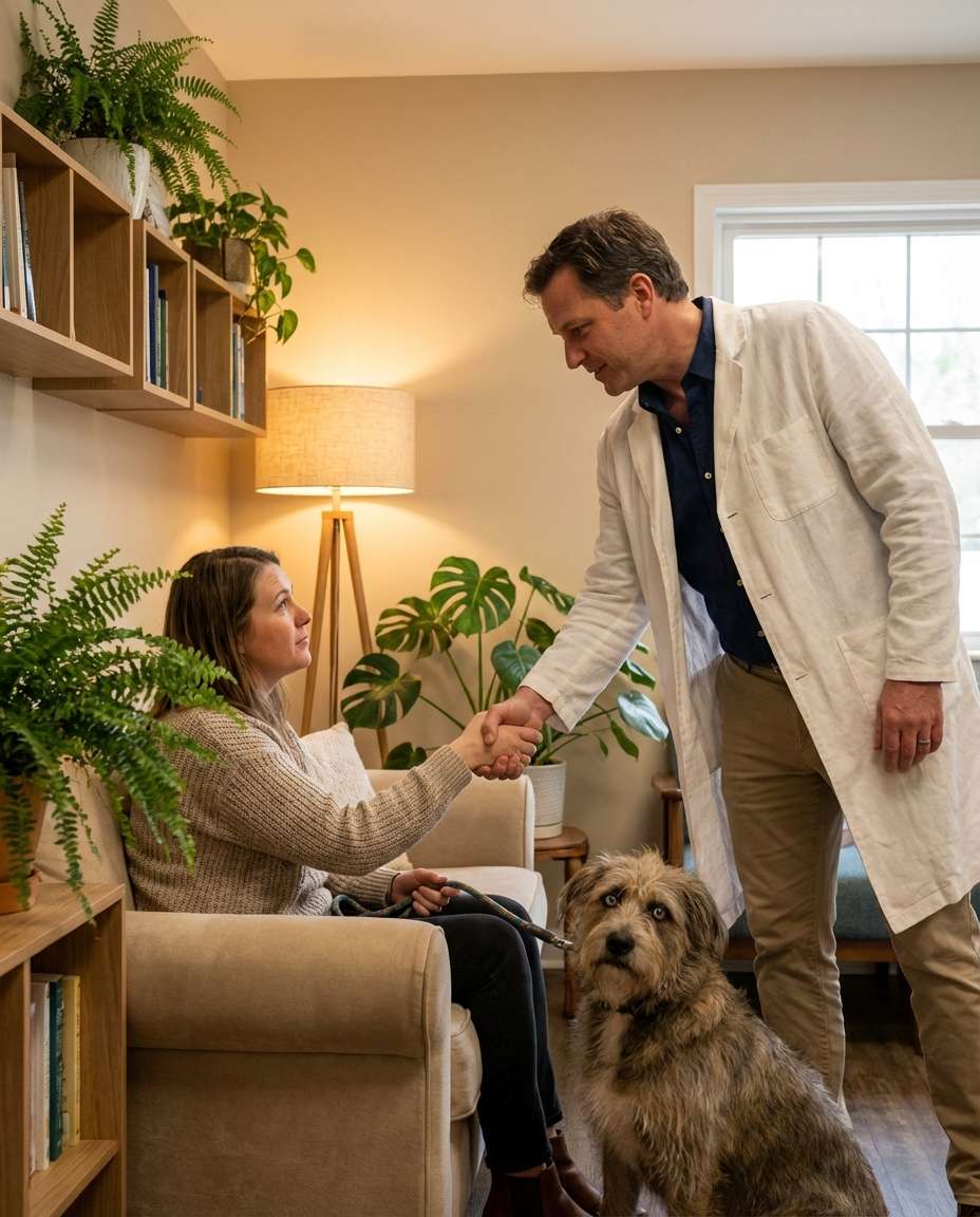 cozy waiting room photo