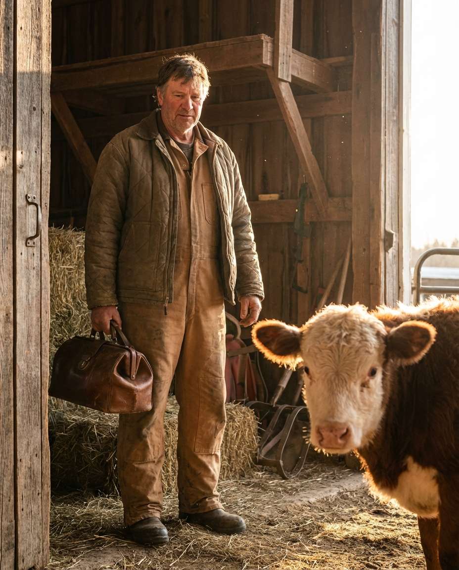 farm vet sunrise photo