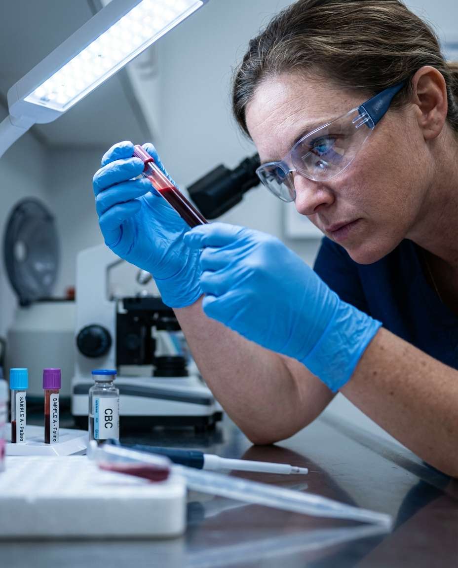 lab sample focus photo