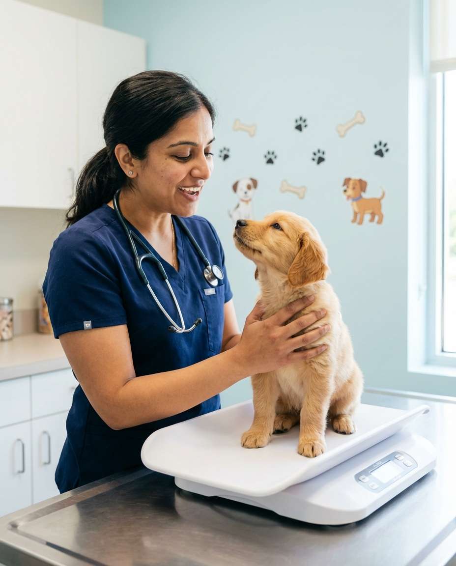 puppy first visit photo