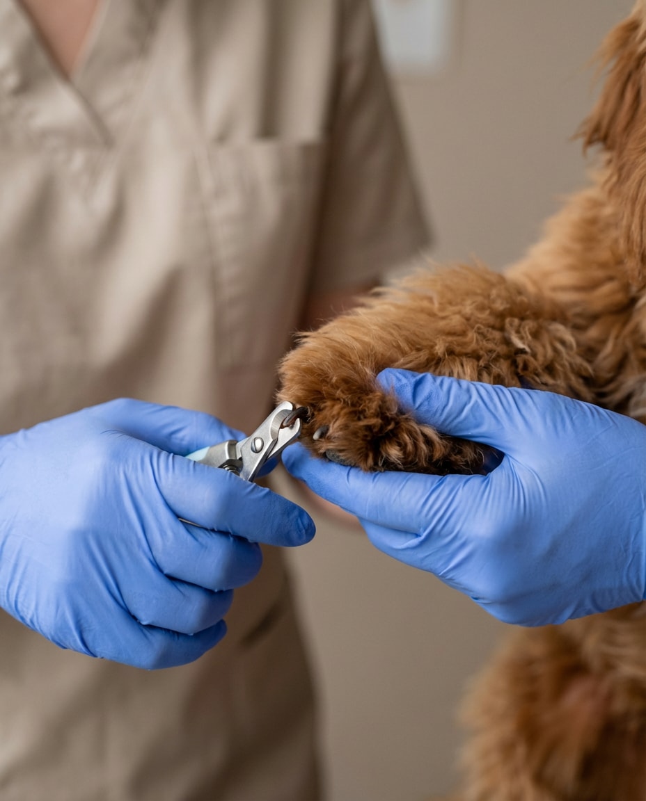 hands and paw detail photo