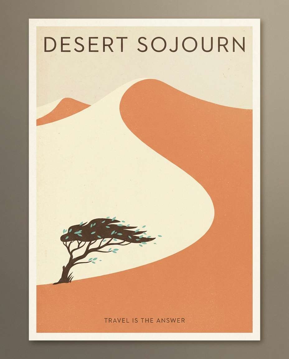 minimalist desert dunes photo