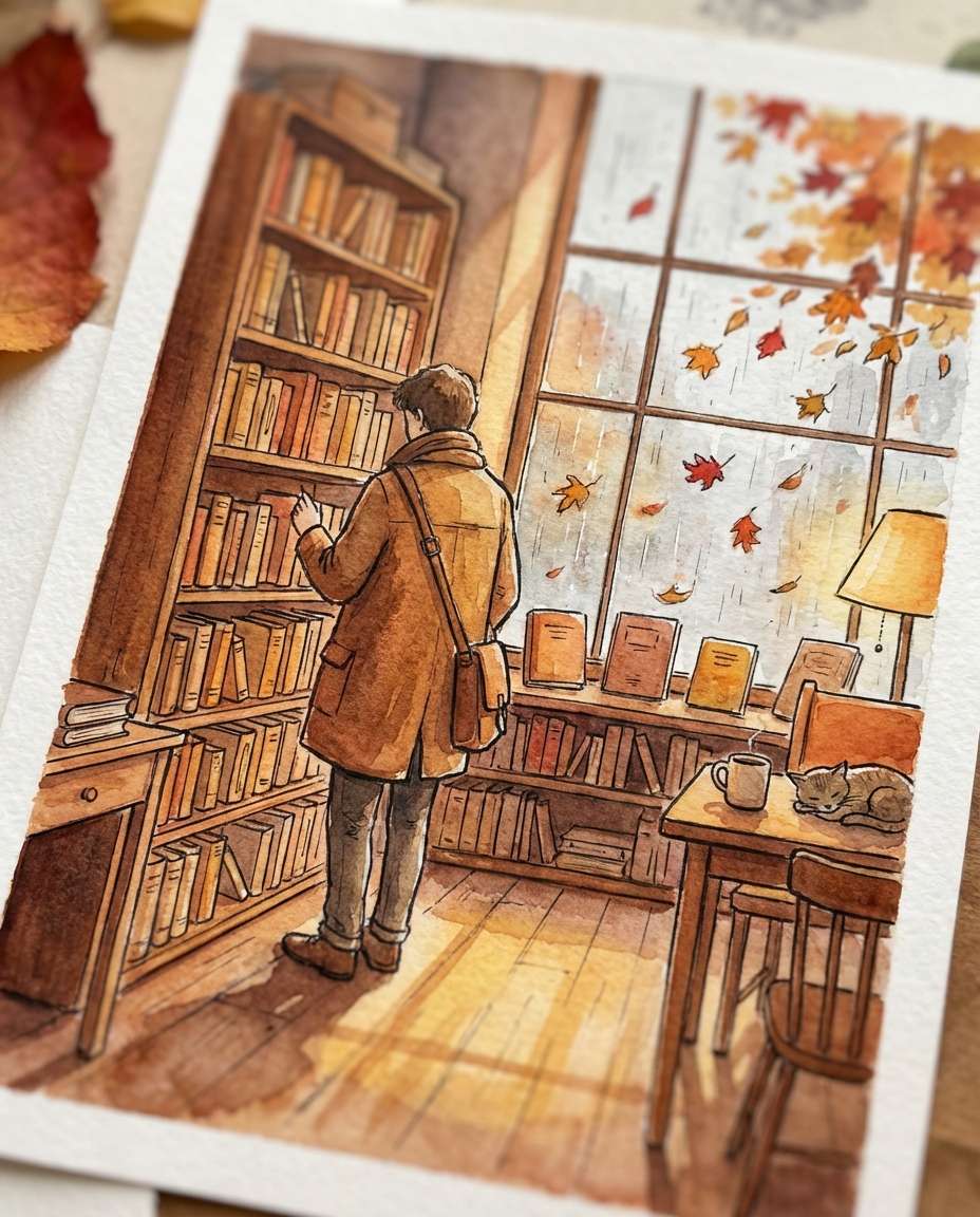 autumn bookshop photo