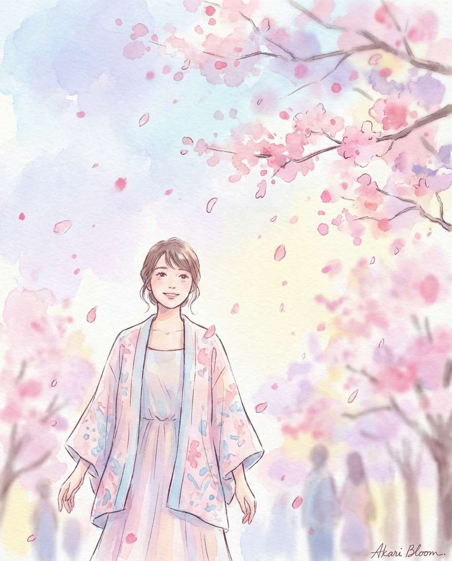 cherry blossom walk photo