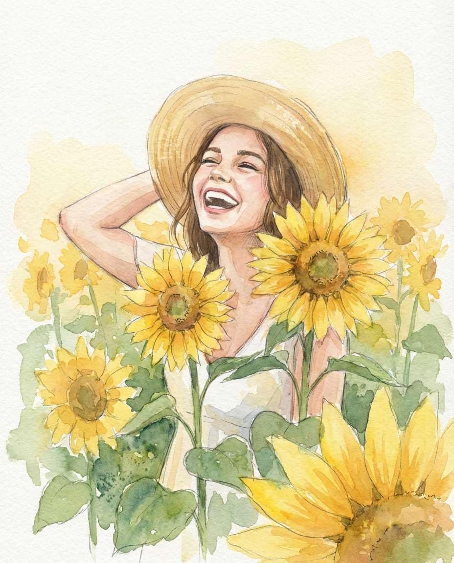 sunflower field joy photo