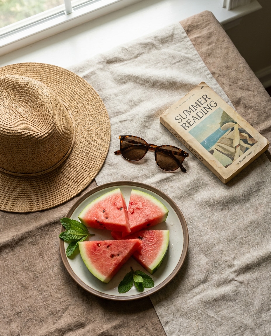 flat lay aesthetic photo