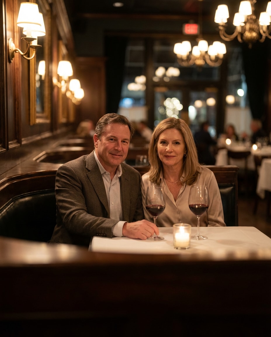 elegant restaurant portrait photo