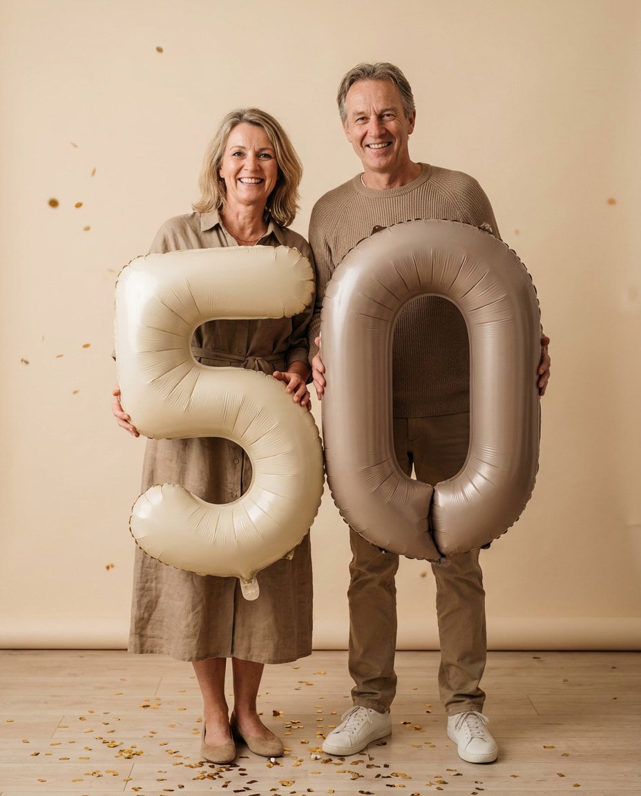 milestone number balloons photo