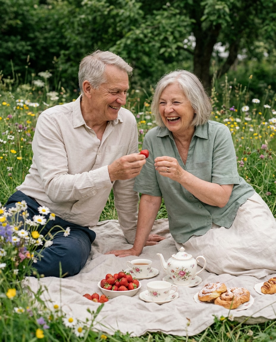 garden picnic photo