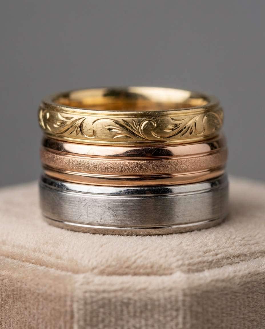 stacked bands detail photo