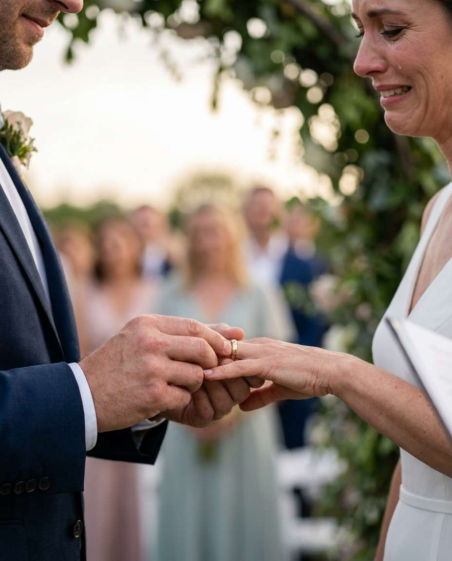 hands exchange moment photo