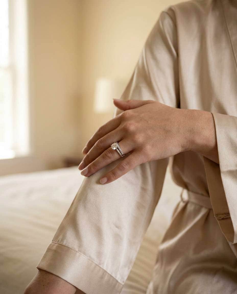 bridal closeup photo