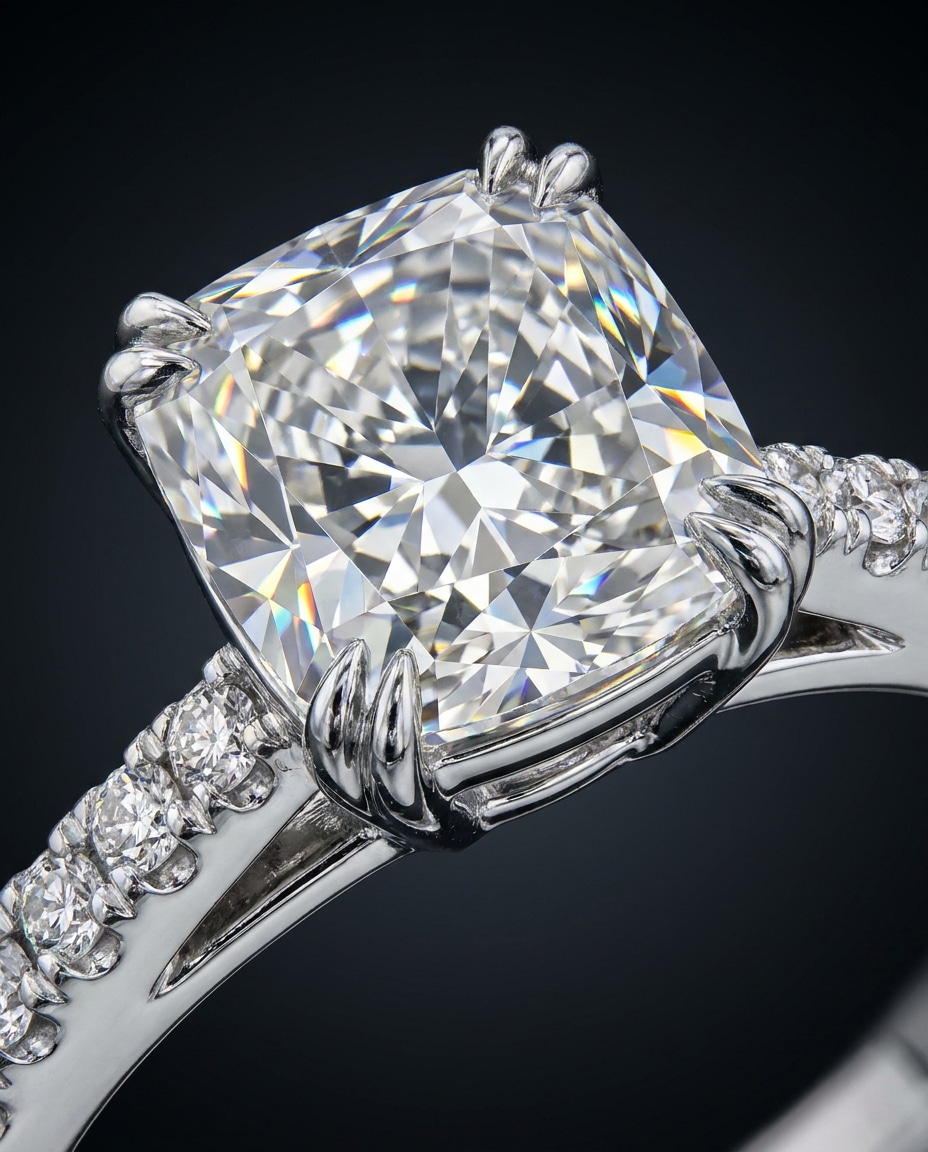 macro diamond fire photo