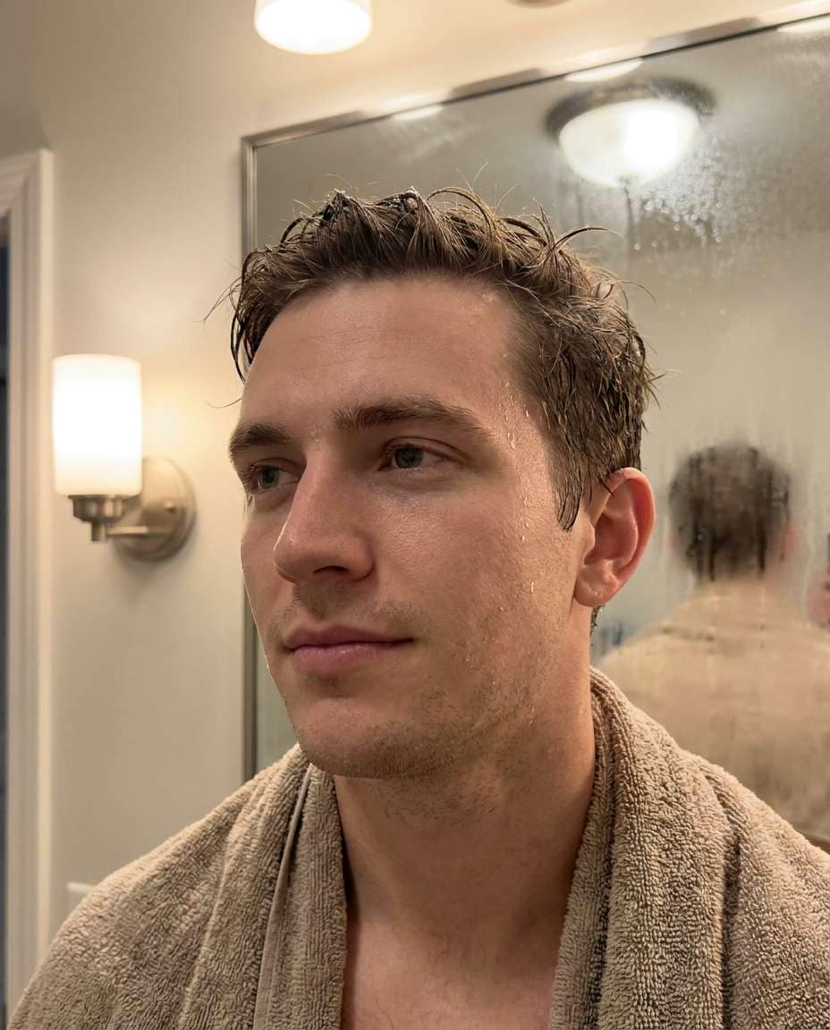 bathroom mirror vibe photo